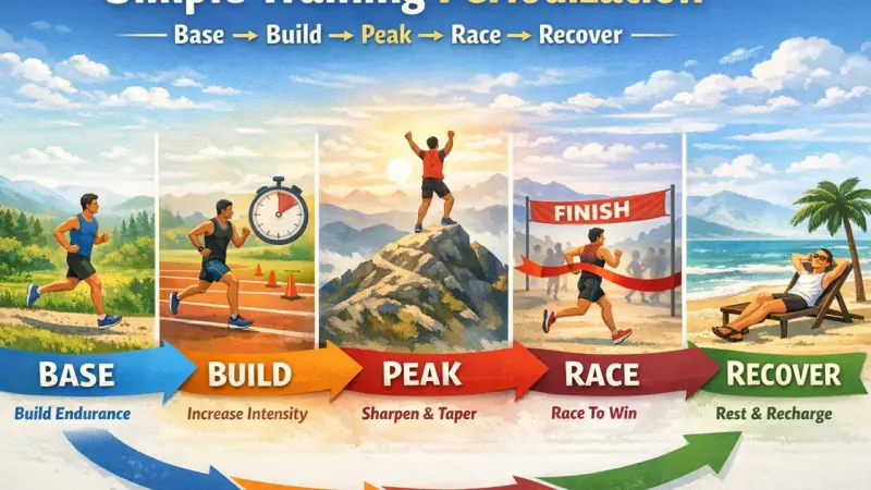 Periodization for Normal Humans: Base → Build → Peak Without Overthinking