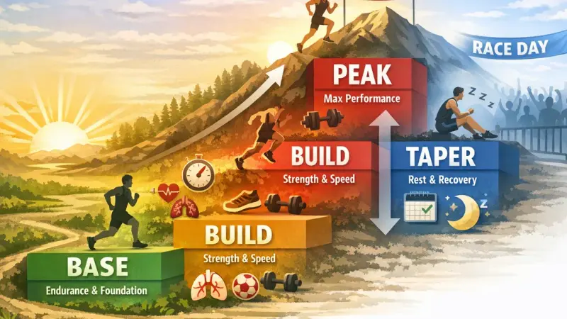 Training Plan Phases: Base, Build, Peak, Taper Explained