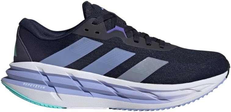 Adidas Adistar 3 cushioned road running shoe shown from the lateral side