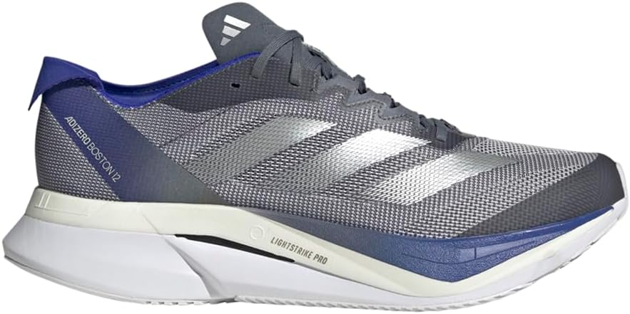 Adidas Adizero Boston 12 road training shoe in side view