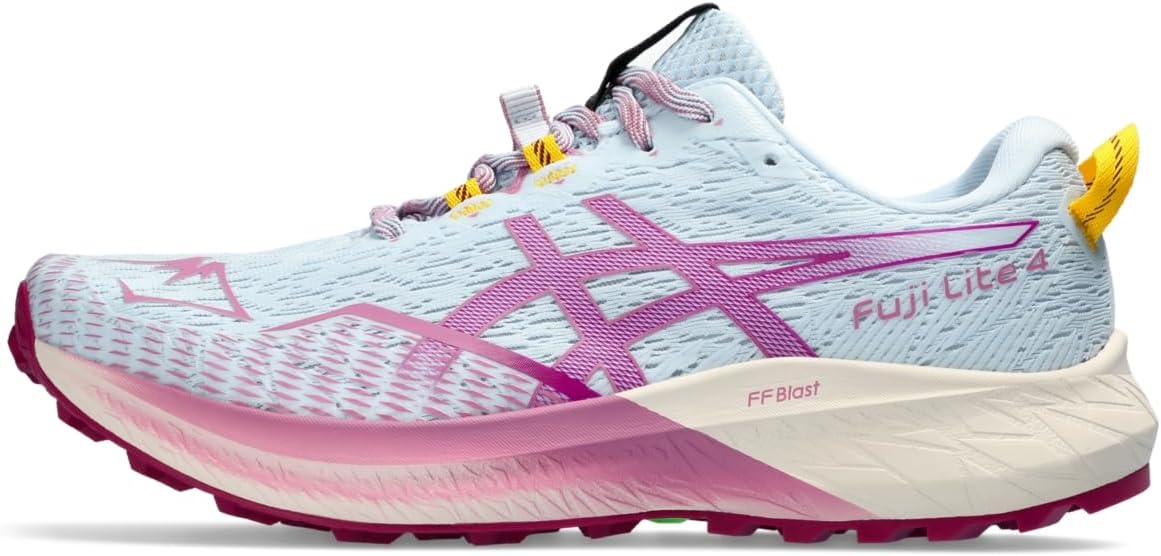ASICS Fuji Lite 4 lightweight trail running shoe in side view