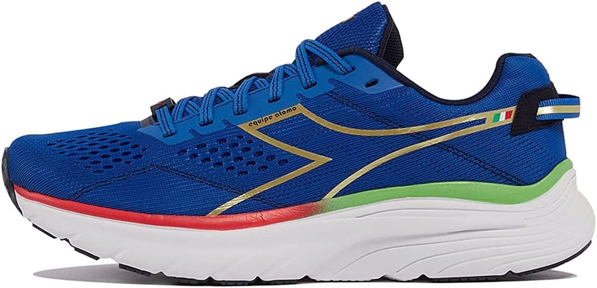 Diadora Equipe Atomo Italian-made road running shoe in side view