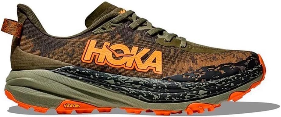 HOKA Speedgoat 6 technical trail running shoe shown from the lateral side