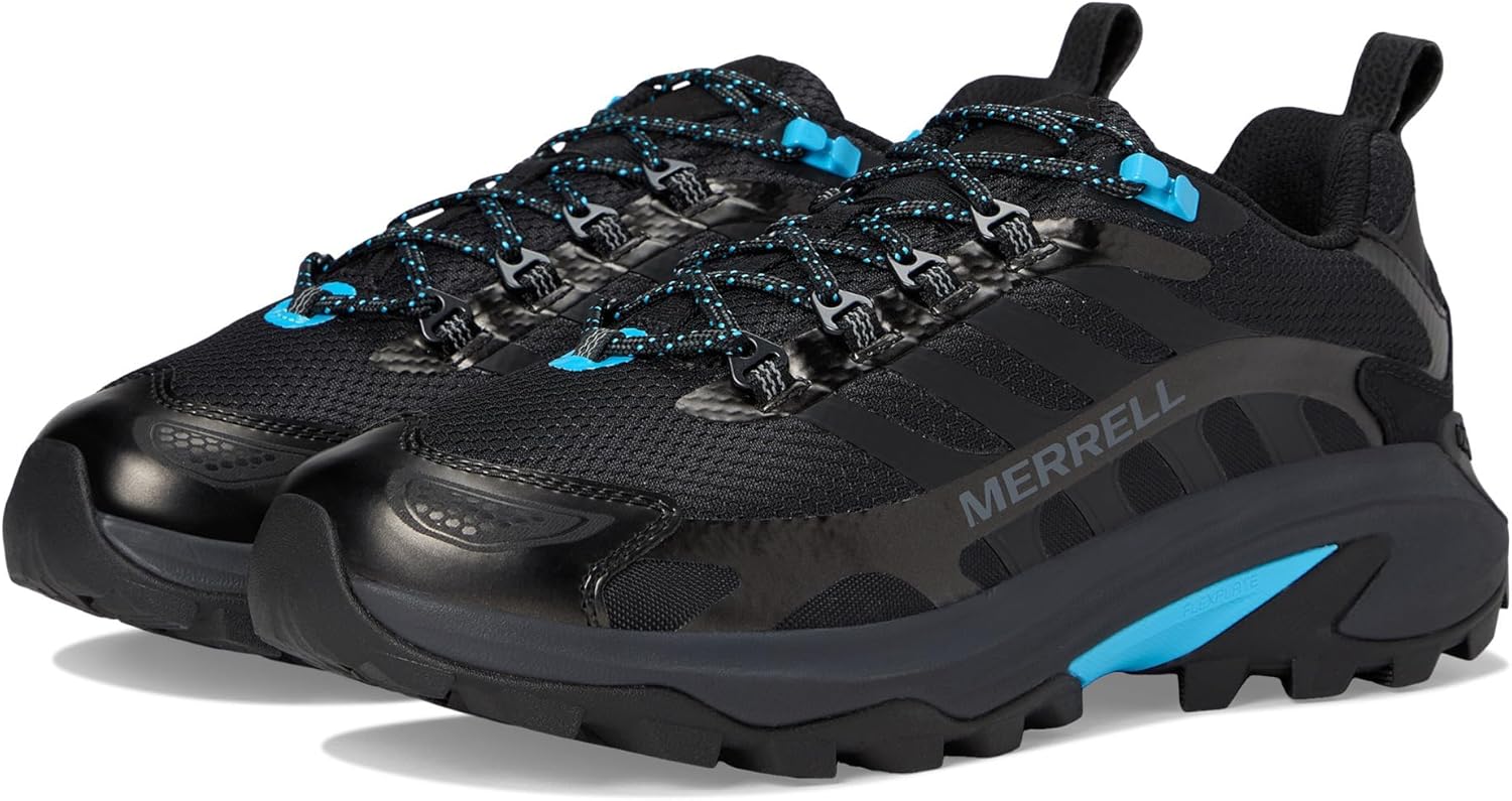 Merrell Moab Speed 2 athletic low hiking shoe on trail