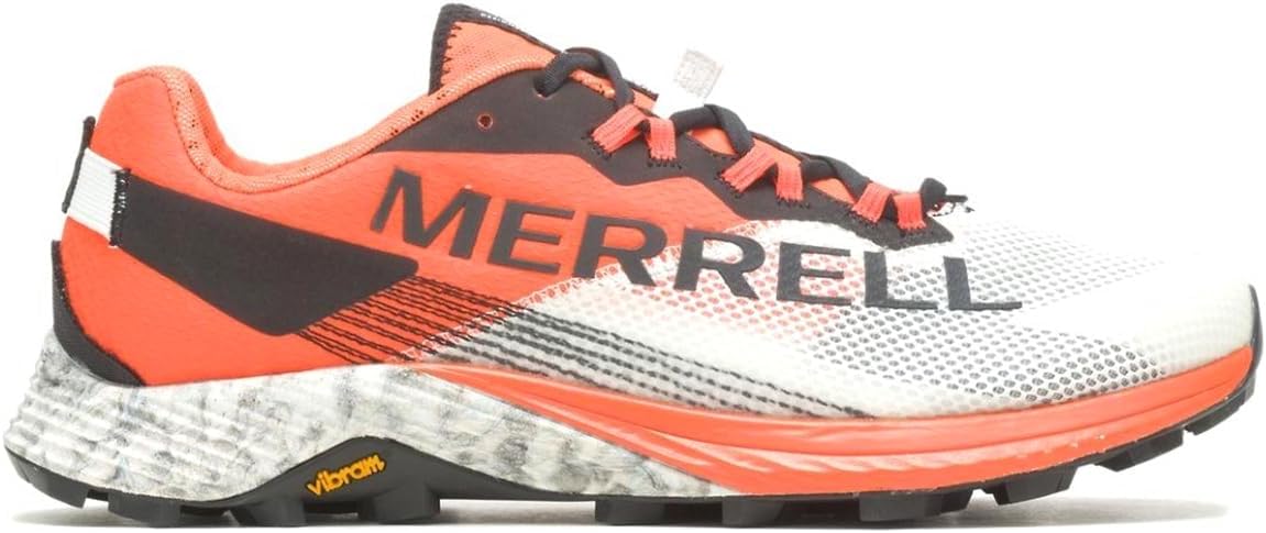 Blue Merrell MTL Long Sky 2 Matryx technical trail racing shoe in side view