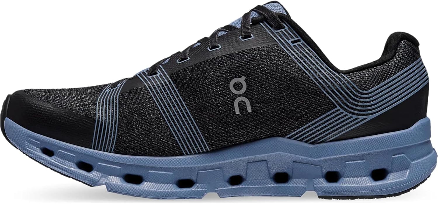 On Cloudgo neutral road daily running shoe in side view