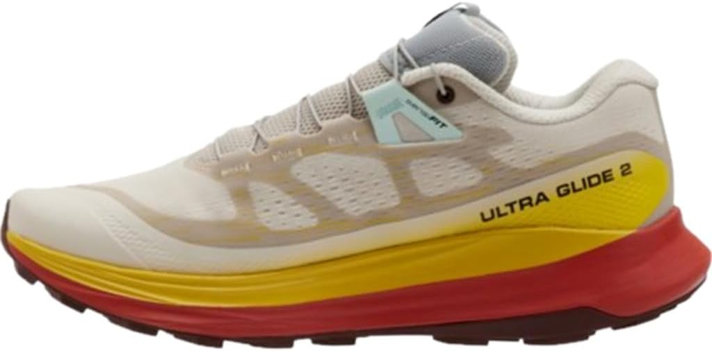 Salomon Ultra Glide 2 cushioned trail running shoe in side view