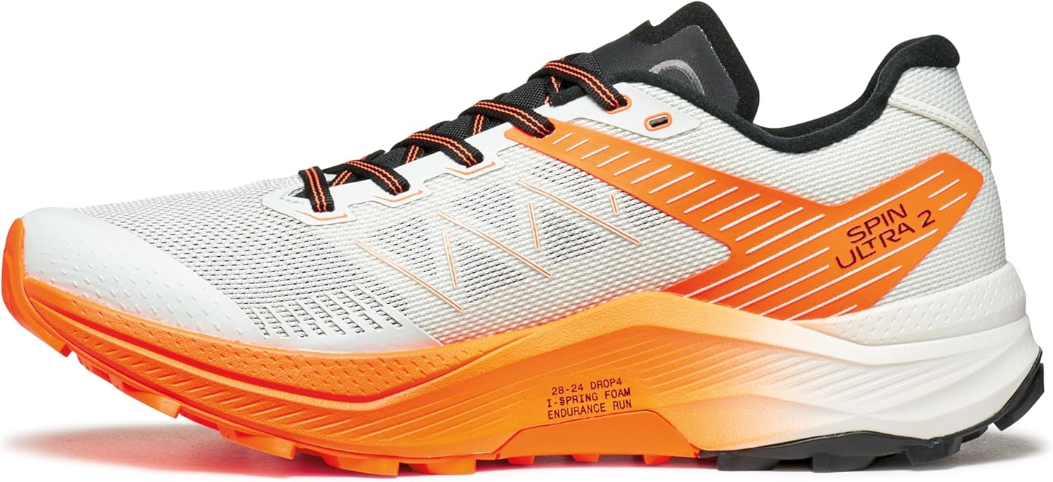 Scarpa Spin Ultra 2 long-distance trail shoe in side view