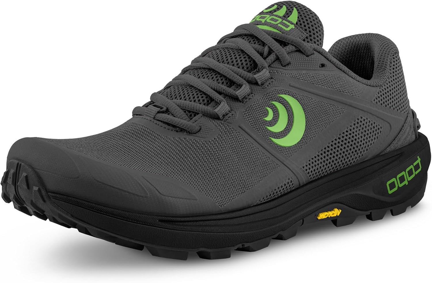 Topo Athletic Terraventure 4 low-drop technical trail shoe in side view